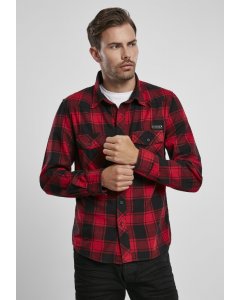 Men's Shirt // Brandit Checked Shirt red black