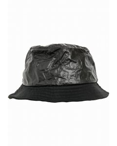 Hat // Flexfit Crinkled Paper Bucket Hat black
