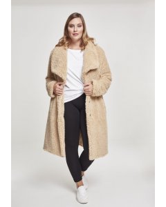 Women´s coat  // Urban Classics Ladies Soft Sherpa Coat darksand
