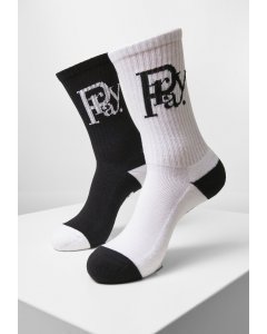 Socks // Cayler & Sons Prayor Monogram Socks 2-Pack black+white