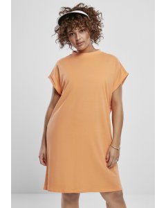 Woman dress // Urban classics Ladies Turtle Extended Shoulder Dress papaya