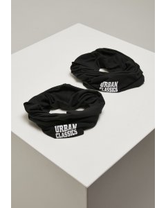 Men's scarf // Urban classics Logo Tube Scarf 2-Pack black