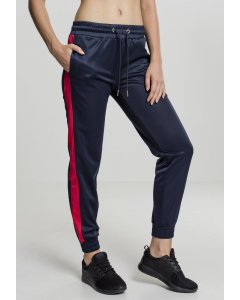 Women´s sweatpants  // Urban classics Ladies Cuff Track Pants navy/fire red