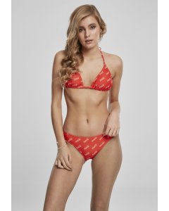 Swimwear for women  // Merchcode Ladies Coca Cola Logo AOP Bikini red