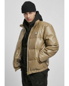 Men´s winter jacket // South Pole Imitation Leather Bubble Jacket khaki