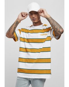 Men´s T-shirt short-sleeve // Starter Logo Striped Tee white/yellow