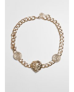Urban Classics Accessoires / Lion Necklace gold