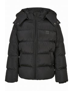 Urban Classics Kids / Boys Hooded Puffer Jacket black