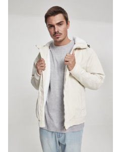 Men´s winter jacket // Urban Classics Hooded Corduroy Jacket lightsand/offwhite