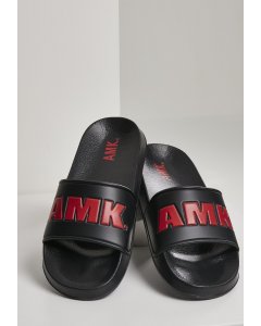 Slippers // AMK Slides blk/red