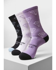 Socks // Cayler & Sons Everyday Hustle Socks 3-Pack black+lilac+white