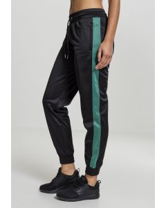 Women´s sweatpants  // Urban classics Ladies Cuff Track Pants black/green