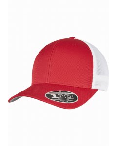 Baseball cap // Flexfit 110 Mesh 2-Tone Cap red/wht