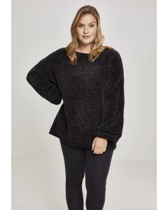 Women´s sweater // Urban Classics Ladies Oversize Chenille Sweater black