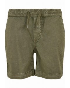 Kid`s shorts // Urban classics Boys Strech Twill Joggshorts olive