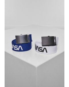 Men's belt // Mister tee NASA Belt Pack extra long blue wht
