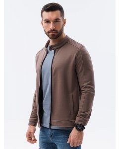 Men's zip-up sweatshirt B1071 - brown