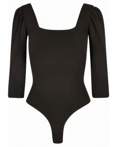 Women's bodysuit // Urban classics Ladies Recycled 3/4 Sleeve Body black