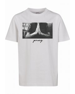 Kid`s t-shirt // Mister tee Kids Pray Tee white
