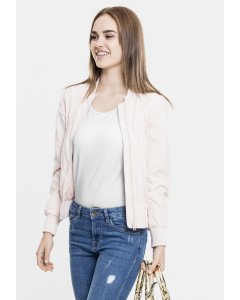 Women´s bomber jacket // Urban classics Ladies Light Bomber Jacket light pink