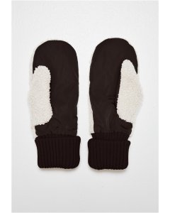 Urban Classics / Basic Sherpa Gloves black/offwhite