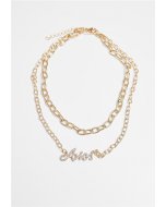 Necklace // Urban Classics Diamond Zodiac Golden Necklace aries