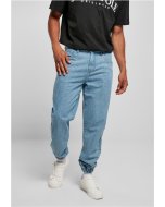 Men's jeans // Southpole Spray Logo Denim midblue washed
