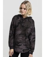 Women´s hoodie  // Urban classics Ladies Oversized Camo Hoody dark camo