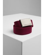 Men's belt // Urban classics Canvas Belts burgundy