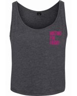 Mister Tee /adies Waiting For Friday Box Tank charcoal