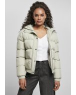 Women´s waist jacket // Urban classics Ladies Hooded Puffer Jacket softsalvia