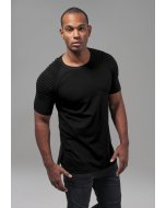 Men´s T-shirt short-sleeve // Urban Classics Pleat Raglan Tee black