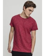 Men´s T-shirt short-sleeve // Urban Classics Space Dye Turnup Tee red/wht