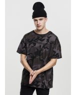 Men´s T-shirt short-sleeve // Urban Classics Camo Oversized Tee dark camo