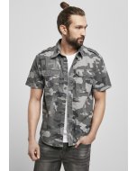 Men's Shirt // Brandit Vintage Shirt shortsleeve grey camo