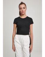 Women´s T-shirt waist  // Urban Classics Ladies Stretch Jersey Cropped Tee black