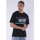 Men´s T-shirt short-sleeve // Cayler & Sons CSBL Insignia Semi Box Tee blk/pur