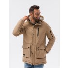 Men's winter jacket C517 - beige
