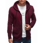 Men's hoodie B1211 - burgundy