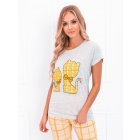 Women's pyjamas ULR161 - yellow