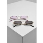 Sunglasses // Urban classics Sunglasses Palma 2-Pack gold/black+silver/lilac