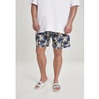 Swimsuit shorts // Urban classics Pattern Swim Shorts hibiscus