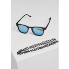 Sunglasses // Urban classics Sunglasses Arthur With Chain black/blue