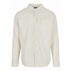 Men's Shirt // Urban classics Corduroy Shirt whitesand