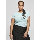 Women´s T-shirt short-sleeve // Urban classics Ladies Stretch Jersey Cropped Tee seablue