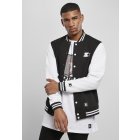 Men´s jacket // Starter College Fleece Jacket black/white