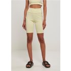 Shorts // Urban Classics Ladies Color Block Cycle Shorts softyellow/softseagrass/softseagrass
