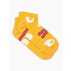 Men's socks U177 - yellow