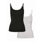 Women's top // Urban classics Ladies Basic Top Pack black white