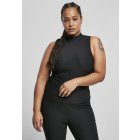 Women's bodysuit // Urban classics Ladies Sleeveless Rib Turtleneck Body black